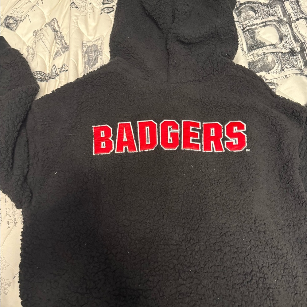 Victoria's Secret PINK Black Zip-Up Hoodie - Picture 2 of 4